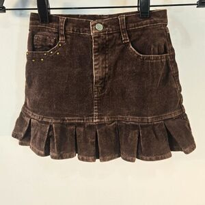 Vintage Girls Brown Corduroy Skirt Got To Be Real Size 6X